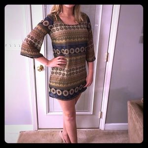 Boho floral crochet dress